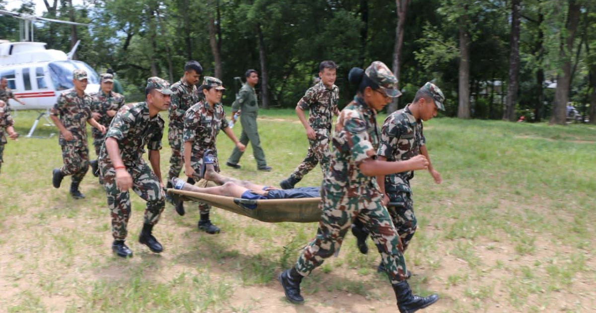 रसुवामा ३३६ जनाको हवाई उद्धार, ४५ विदेशी नागरिक